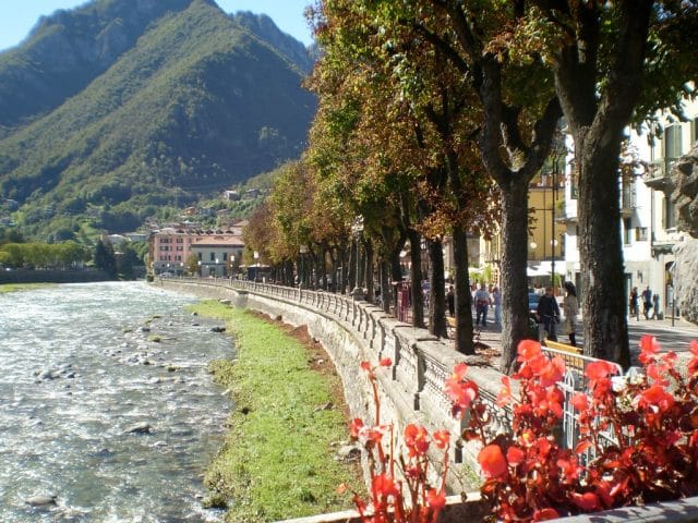 San pellegrino on the river Italy