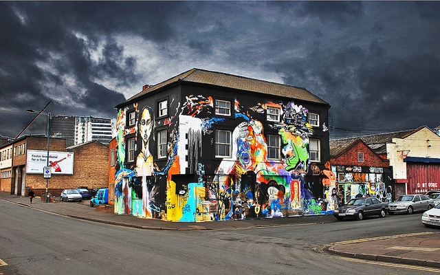 Painted house in Birmingham - UK