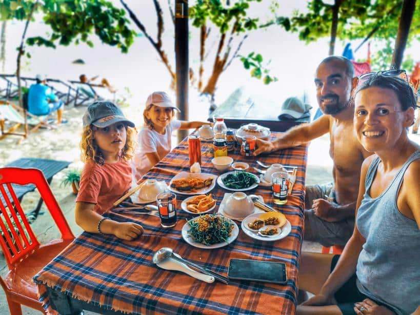 Cham Islands with Children lunch on the beach