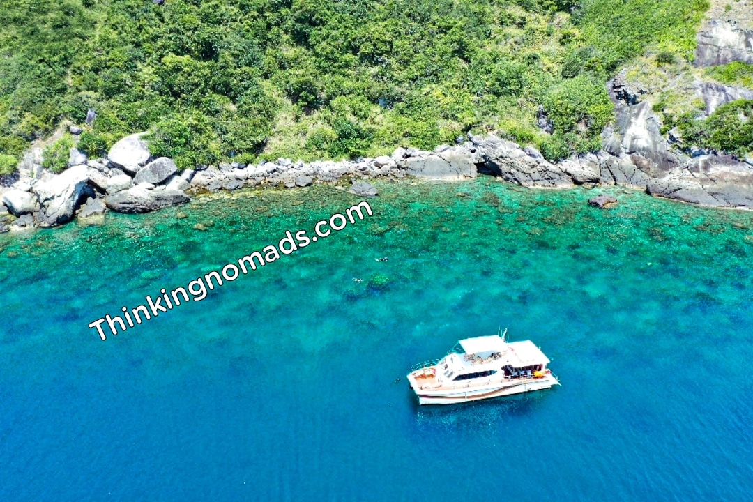 Cham Islands with Children drone