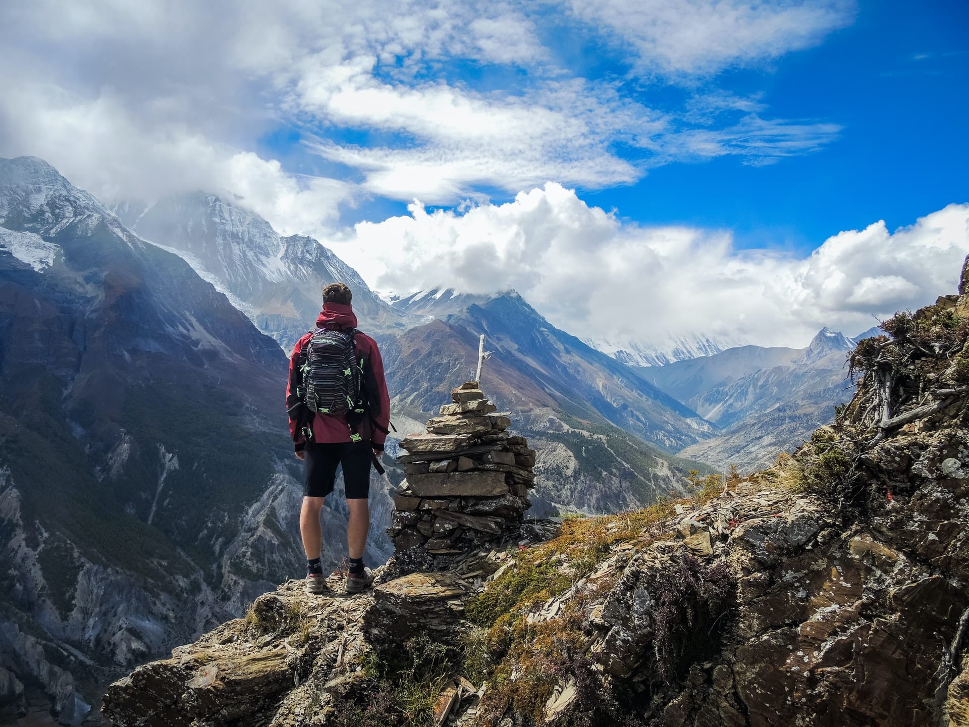 traveller in the mountain