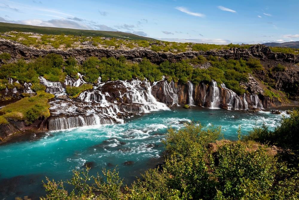 Hraunfossar waterfalls