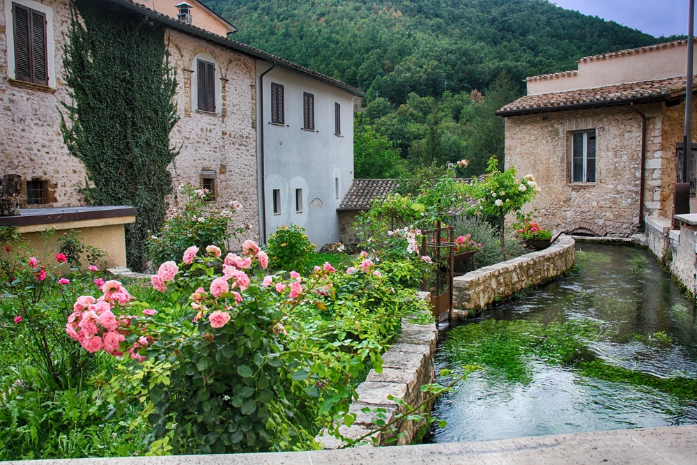 The village of Rasiglia in Umbria