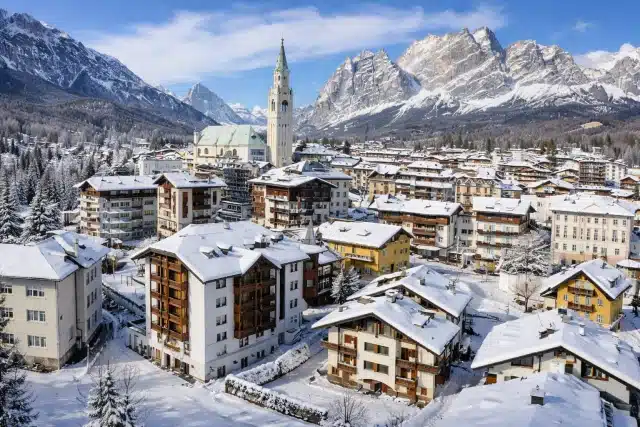 Cortina d'Ampezzo in winter