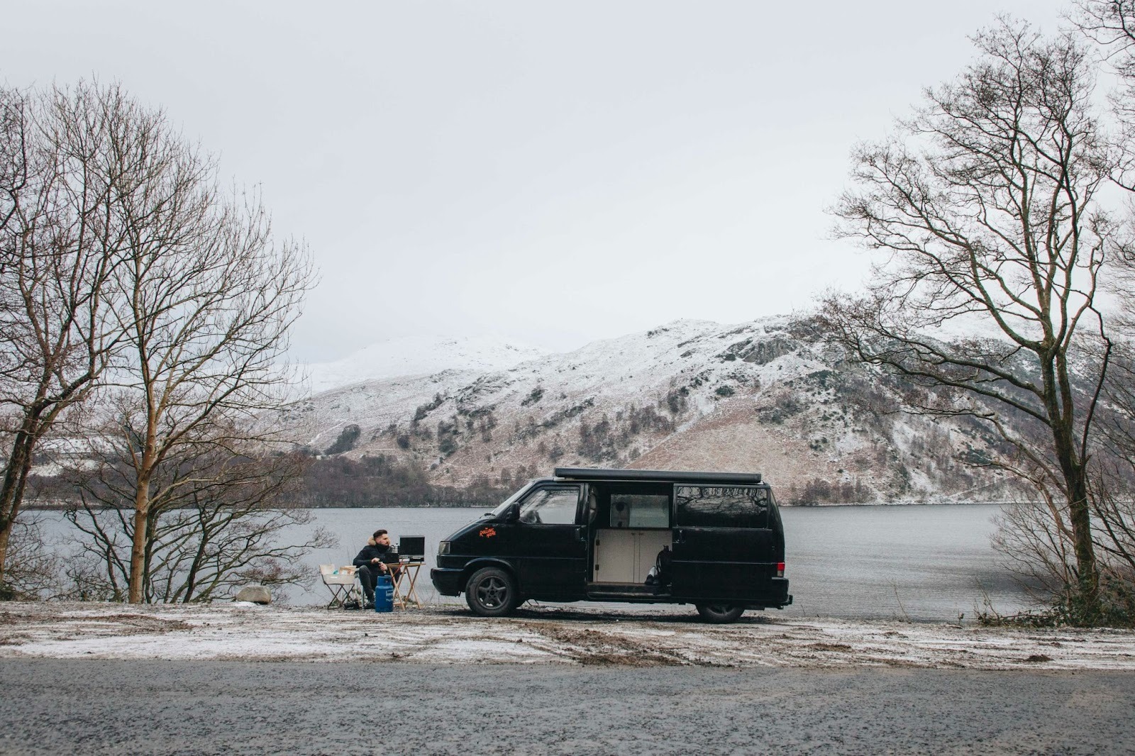 Camping in iceland in winter