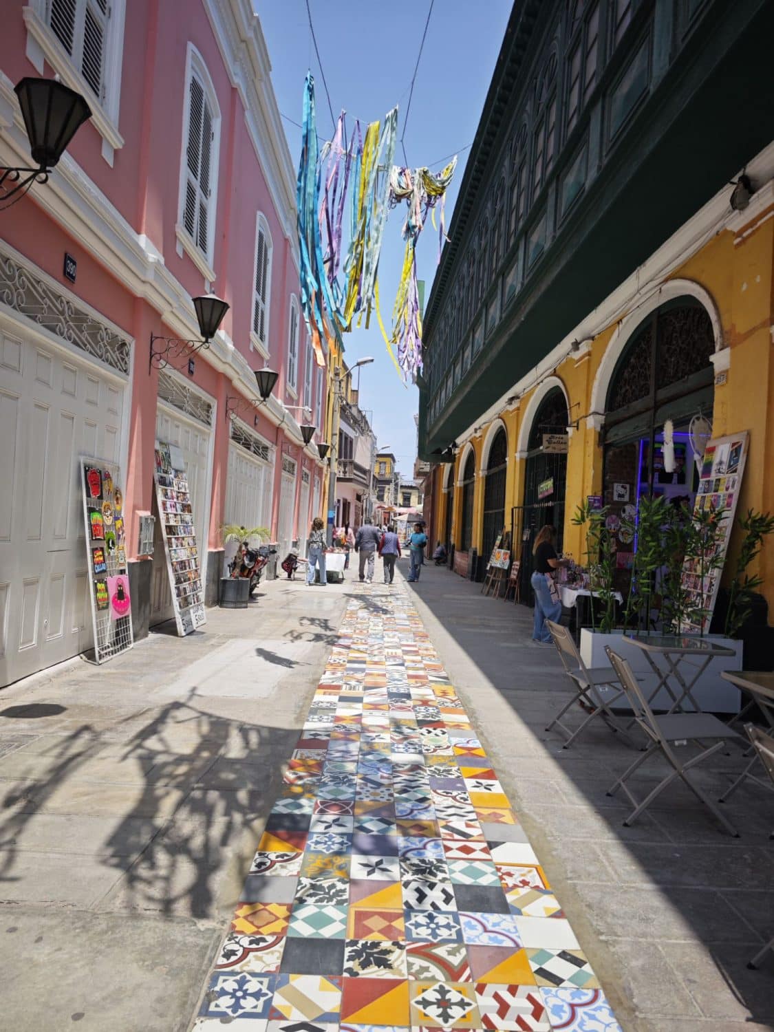 Colorful Umbrella Street of Callao, Lima