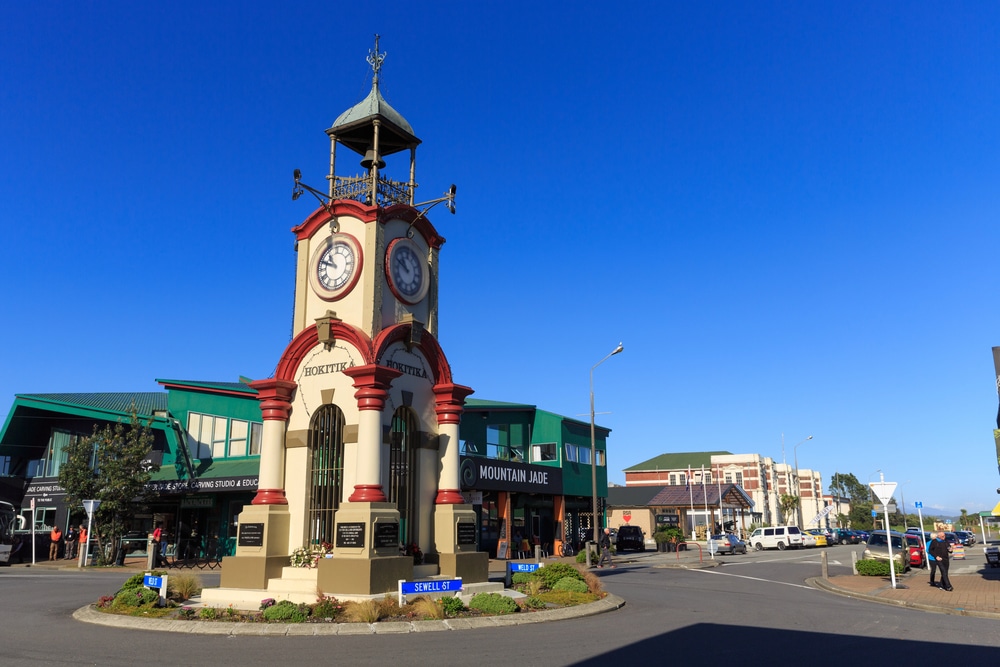 Hokitika in New Zealand