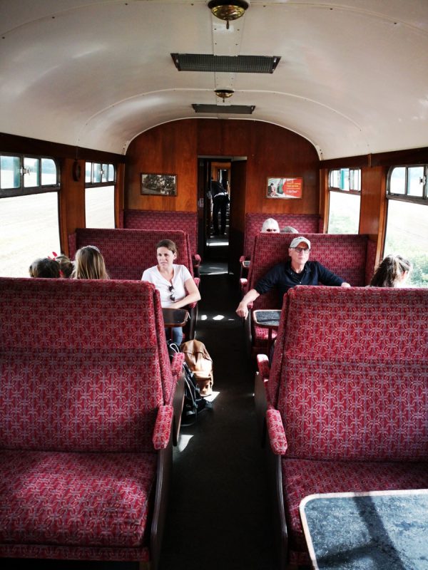 inside thomas tank train