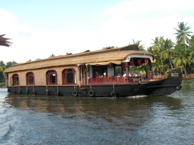 The backwaters in Alleppey